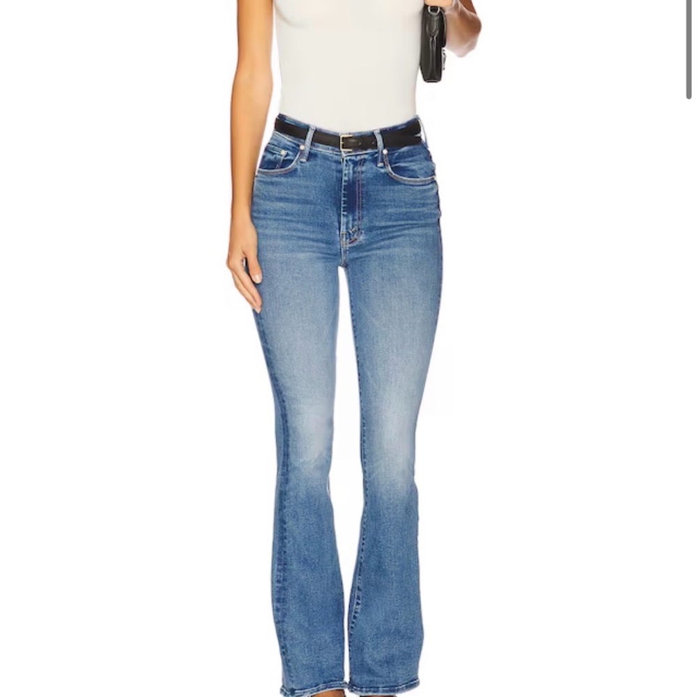 Mother High Waisted Weekender Skimp Swing and a Miss Flared Women's Jeans
